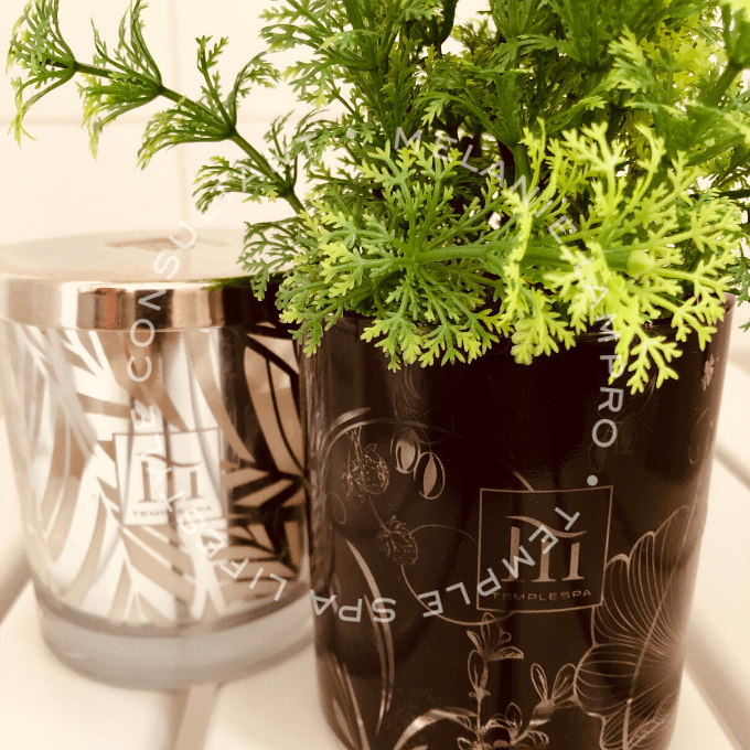 Upcycled Temple Spa Candle Jar